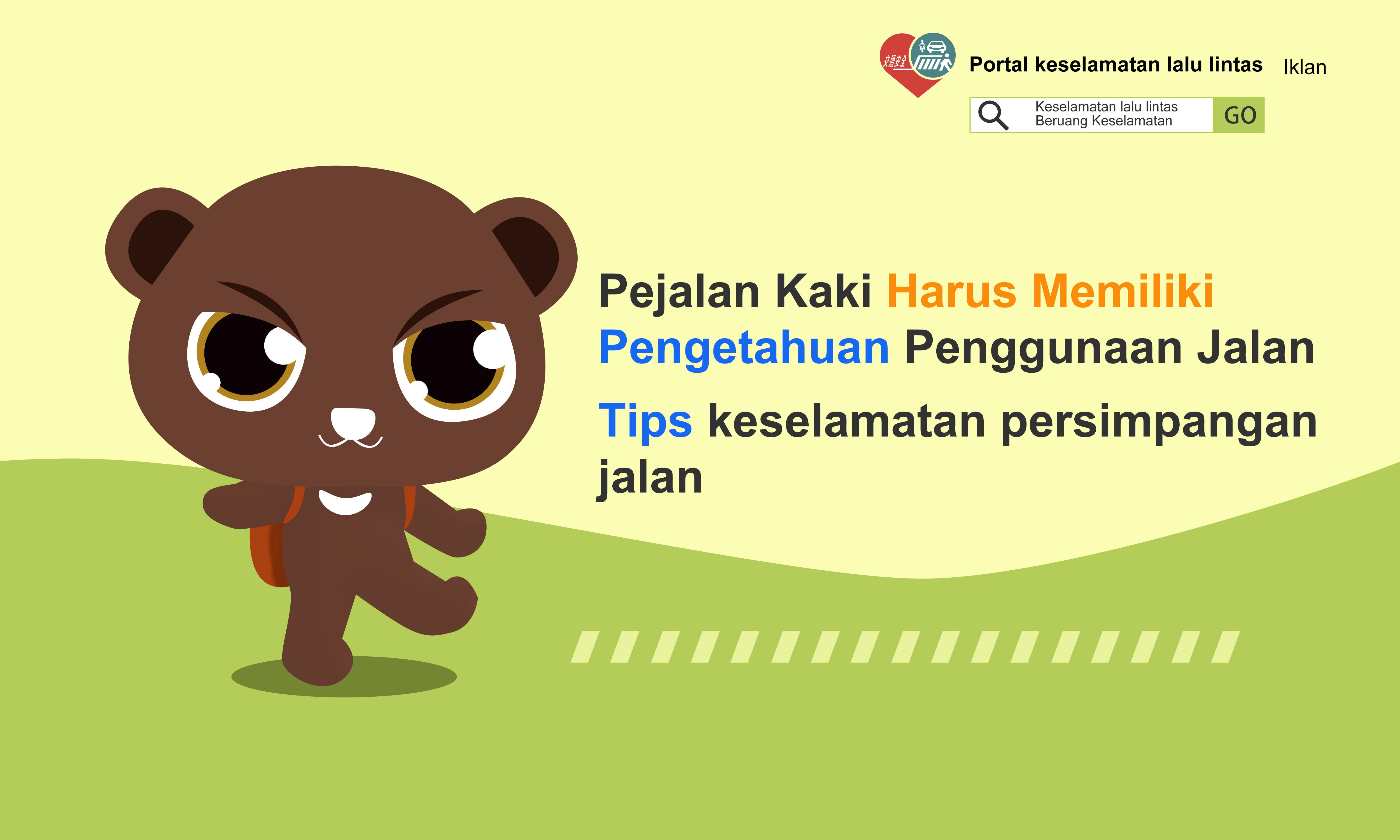 01_Pejalan Kaki Harus Memiliki Pengetahuan Penggunaan Jalan Tips keselamatan persimpangan jalan