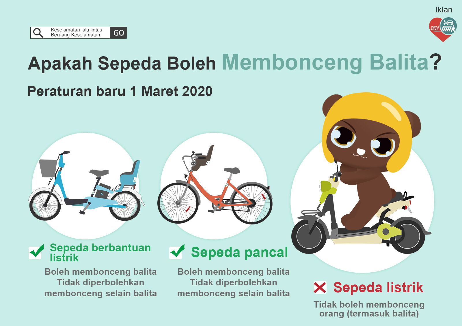 01_Apakah Sepeda Boleh Membonceng Balita Peraturan baru 1 Maret 2020