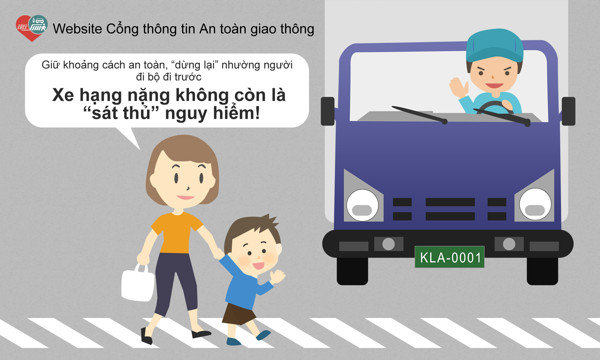 06_Giữ khoảng cách an toàn, “dừng lại” nhường người đi bộ đi trước