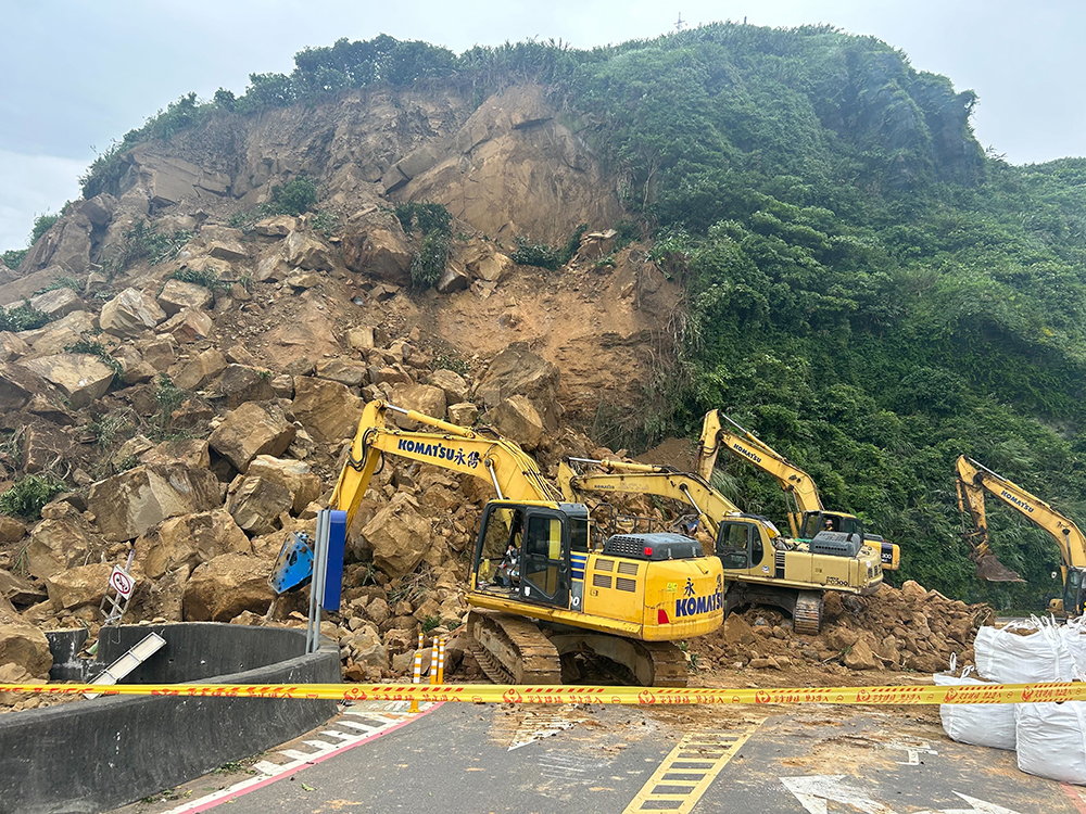 基隆北寧路段阻斷