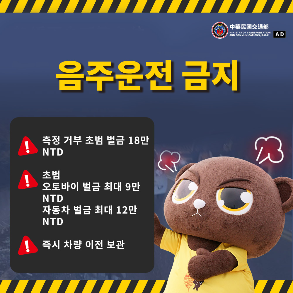음주운전 금지