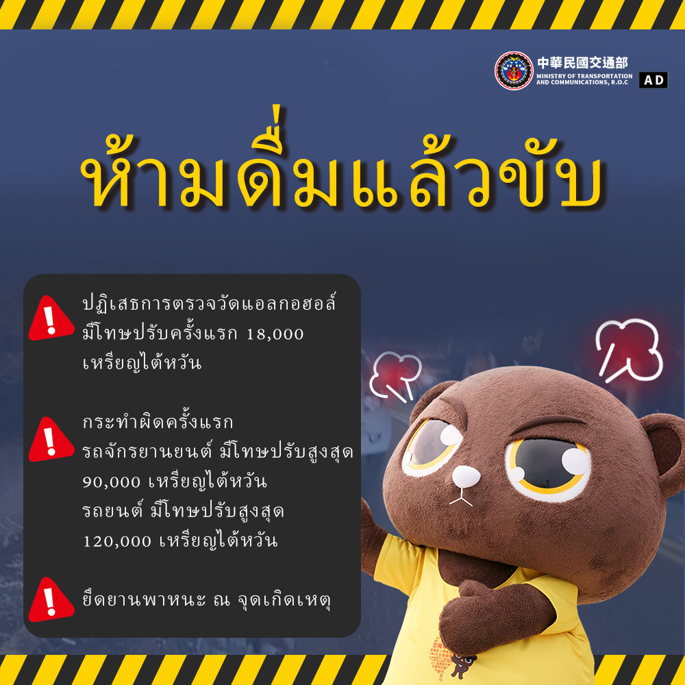ห้ามดื่มแล้วขับ