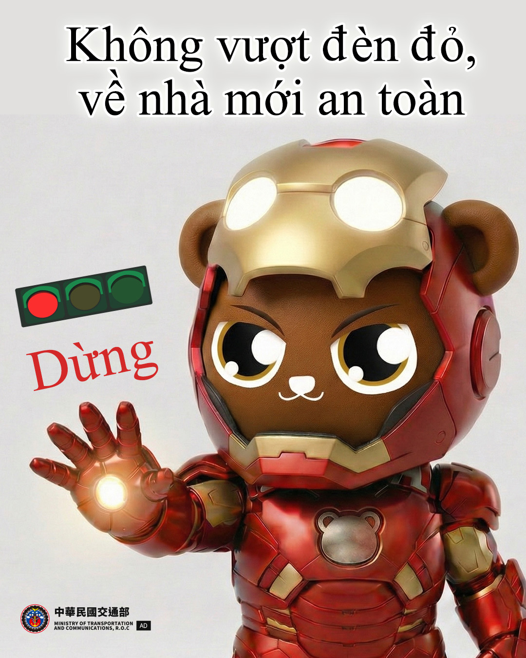 Không vượt đèn đỏ, về nhà mới an toàn