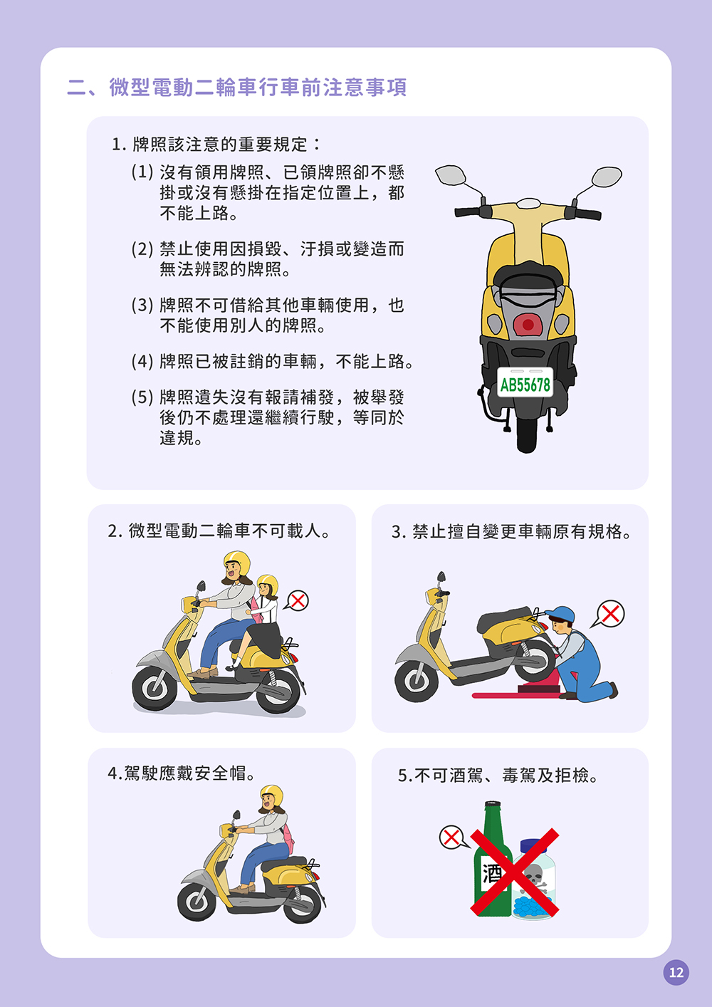 13_微型電動二輪車篇注意事項