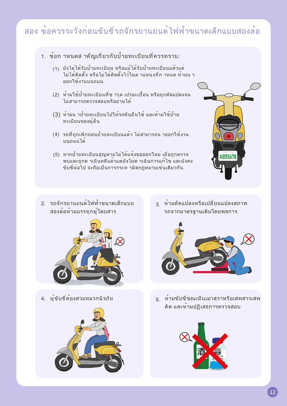 12_ว่าด้วยรถจักรยานยนต์ไฟฟ้าขนาดเล็กแบบสองล้อ