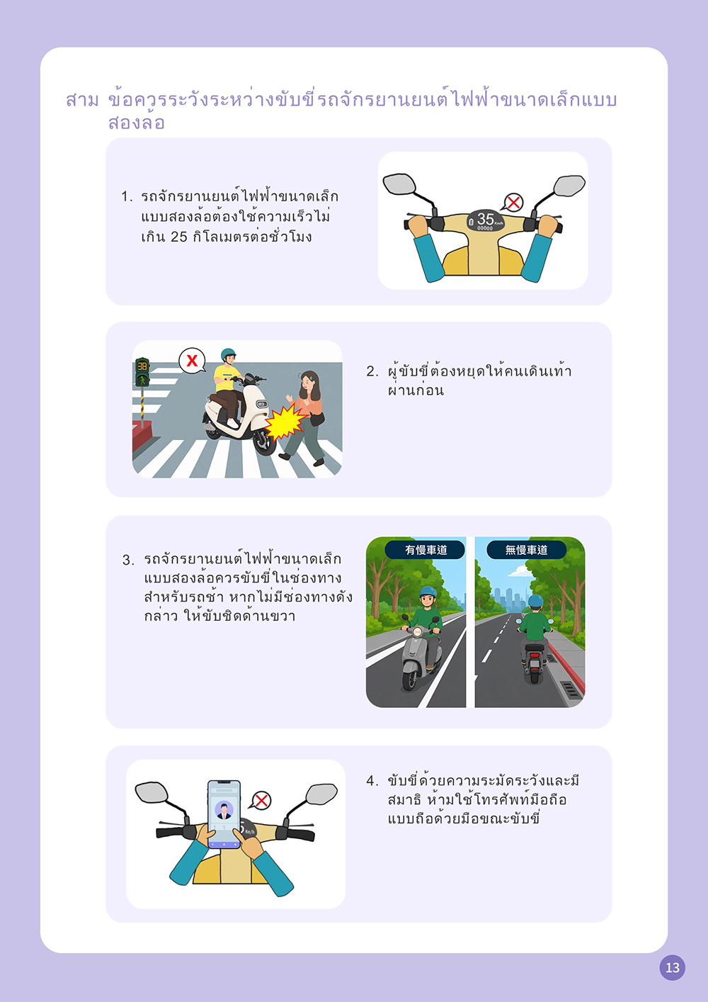 13_ว่าด้วยรถจักรยานยนต์ไฟฟ้าขนาดเล็กแบบสองล้อ