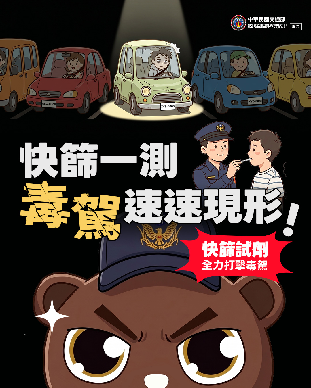 快篩一測 毒駕現形